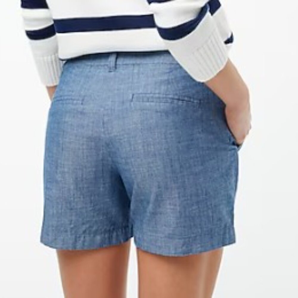 J.Crew Classic Chambray Shorts – Size 10 - Picture 2 of 8